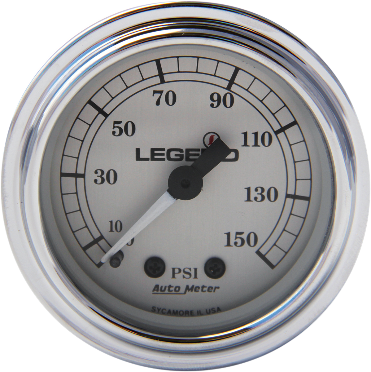 Fairing Mounted LED Backlit PSI Gauges - Silver