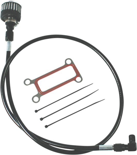 Oil Tank Breather Kit - Black - '99-'01