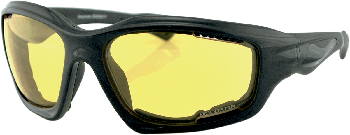 Desperado Sunglasses - Gloss Black - Yellow