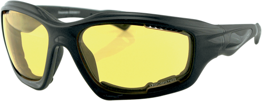 Desperado Sunglasses - Gloss Black - Yellow