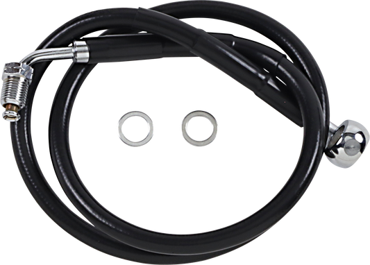 Brake Line - +8" - Black - '18-'20 Softail