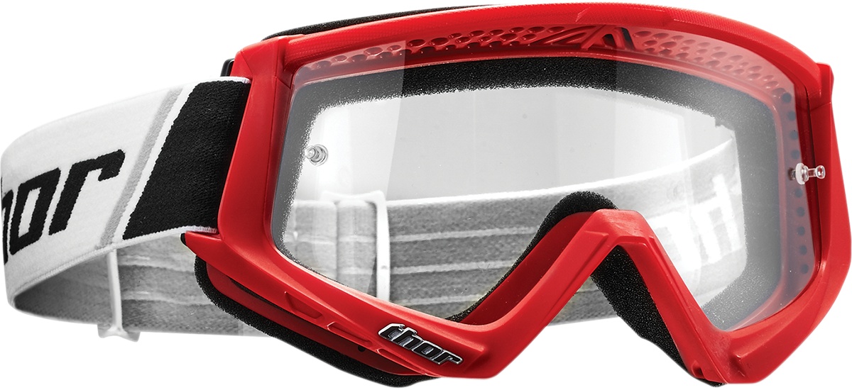 Youth Combat Goggles - Red/Black