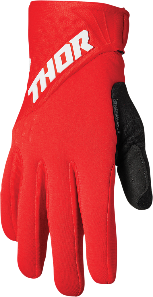 Spectrum Cold Gloves - Red/White - Small