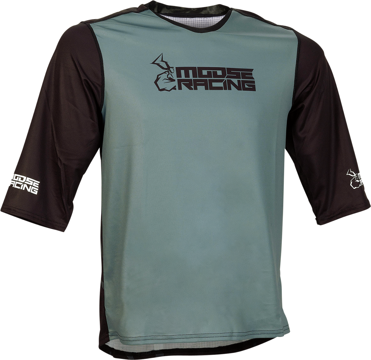 MTB Jersey - 3/4 Sleeve - Black - 2XL