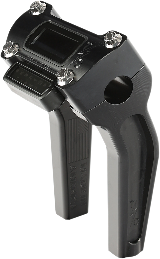 Contrapeso de Manillar Negro de 6-1/2" con Recorte para Manómetro