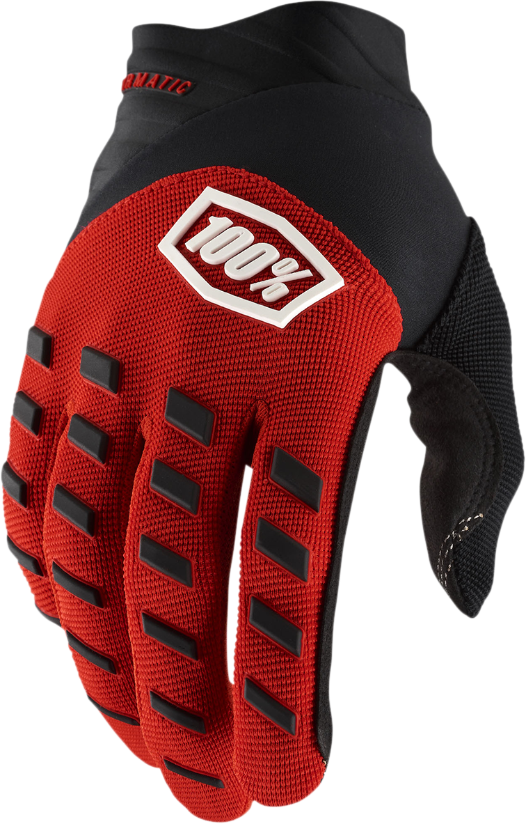 Airmatic Gloves - Red/Black - Large