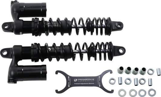 970 Series Piggyback Shocks - Gloss Black/Matte Black - 15.00"