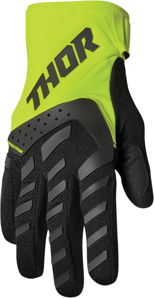 Youth Spectrum Gloves - Black/Acid - 2XS