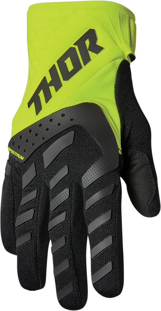 Youth Spectrum Gloves - Black/Acid - 2XS