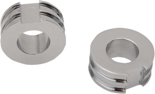 Espaciadores de ajustador de eje cromo