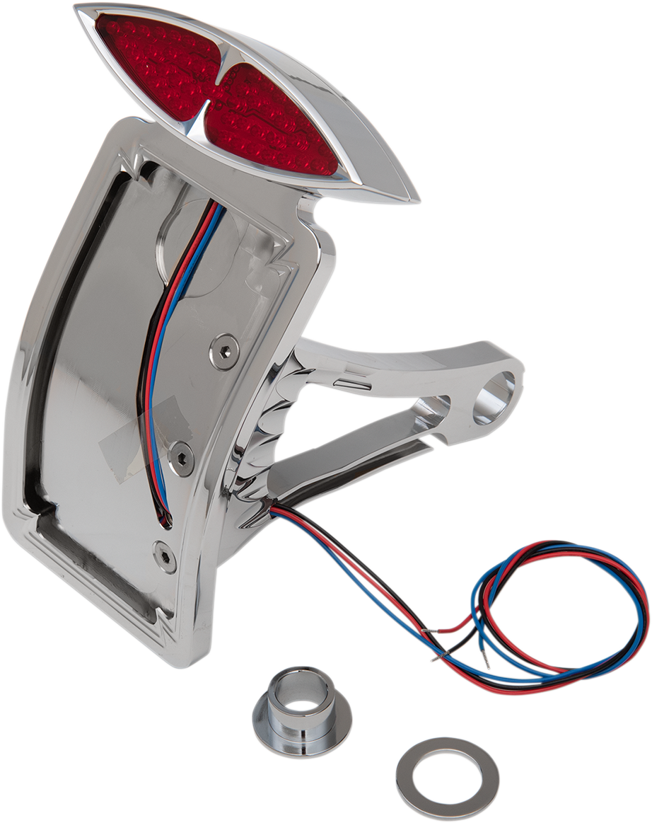 Taillight/License Plate Mount - Curved - Vertical