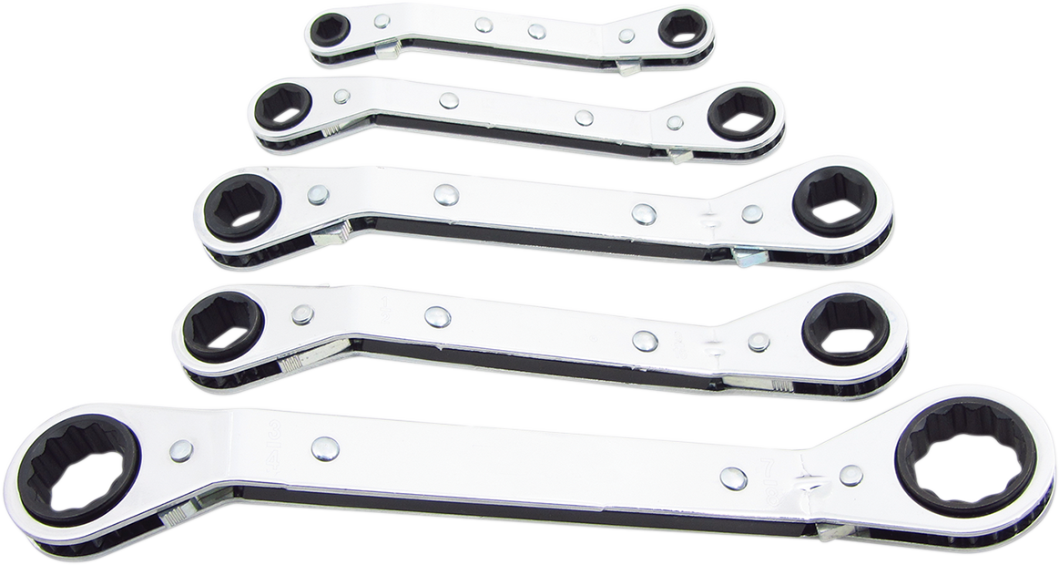 Wrench Set Ratcheting Offset Society of Automotive Engineers