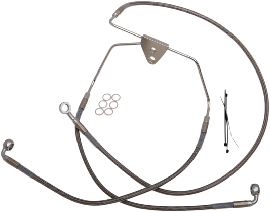 Brake Line - Front - +10" - Touring - Stainless Steel