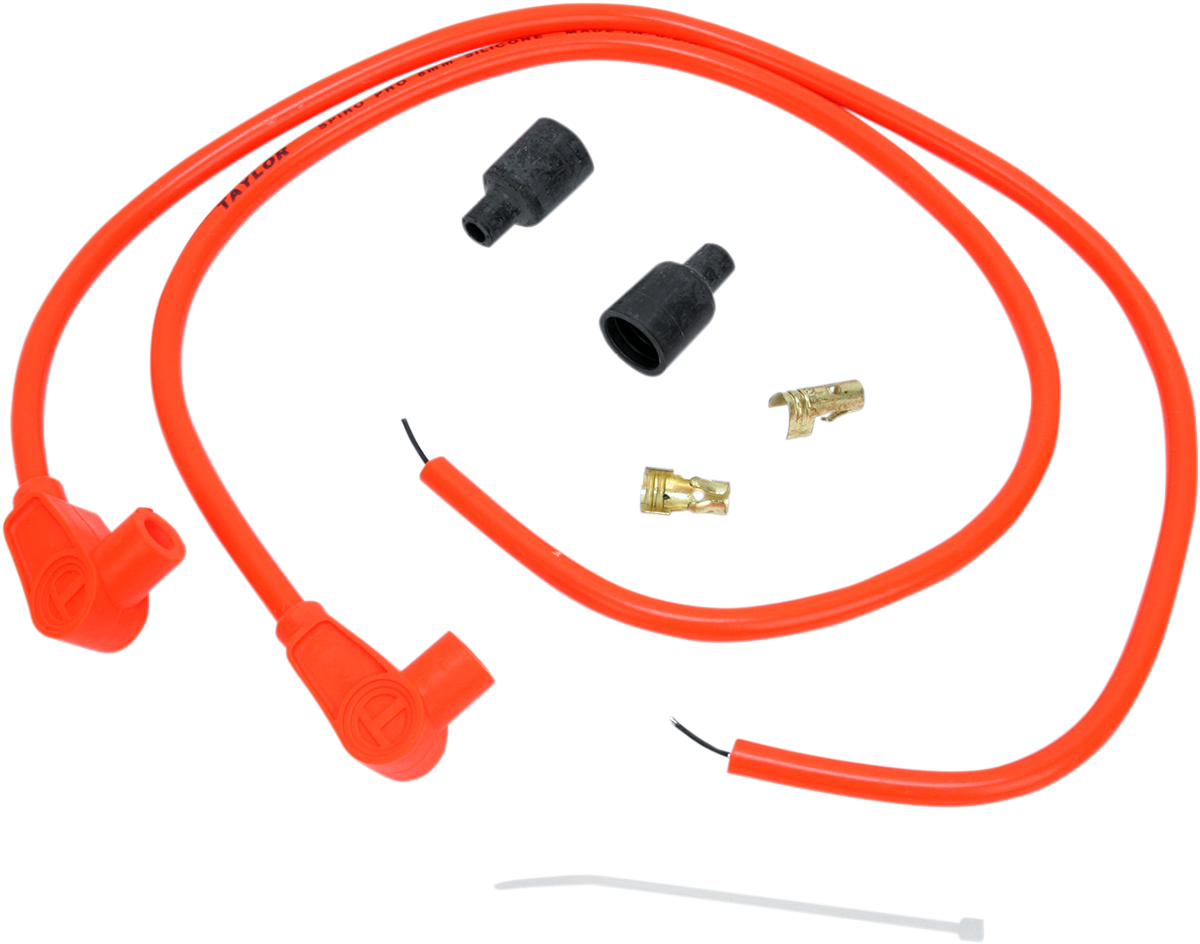 Universal Spark Plug Wire Kit - 90 degree - Orange