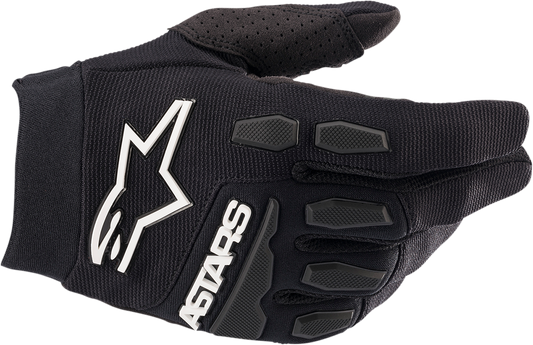 Youth Full Bore Gloves - Black - XS