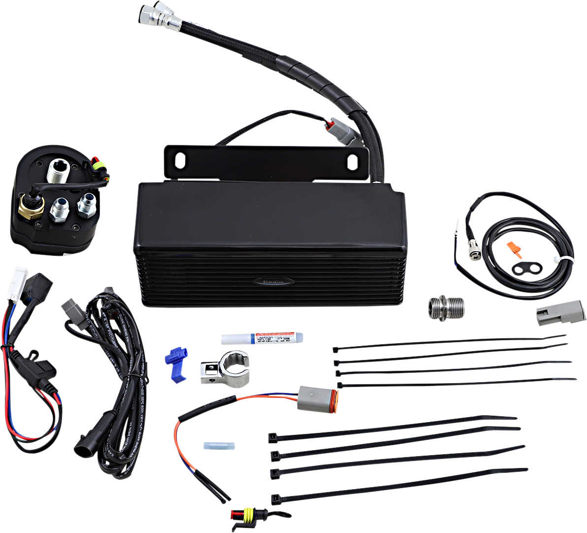 Below Regulator Mount Oil Cooler- Gloss Black