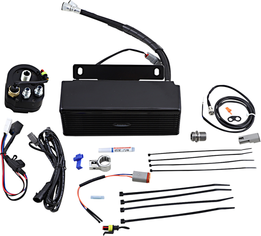 Below Regulator Mount Oil Cooler- Gloss Black