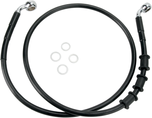Brake Line - Front - Black - +10"
