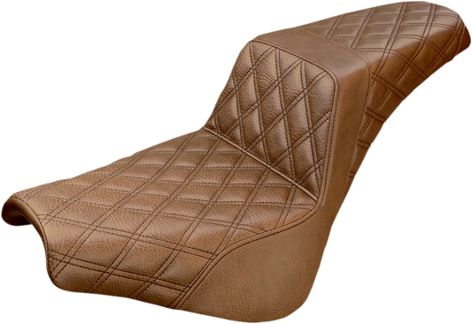 Step Up Seat - Lattice Stitched - Brown730019143