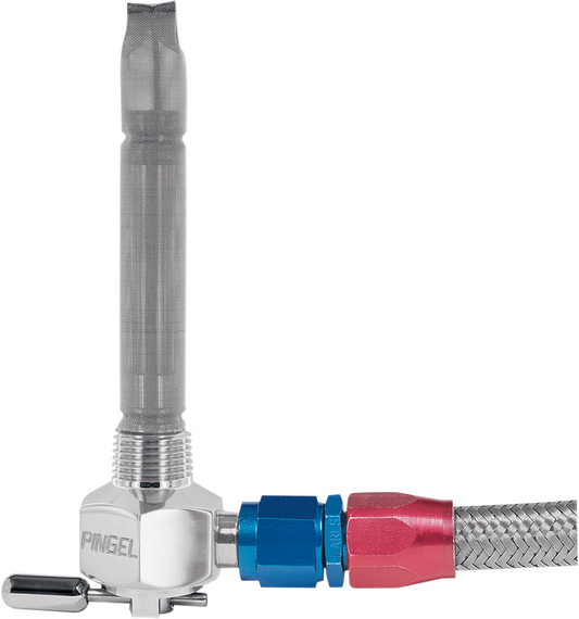 Fuel Valve - Chrome-Plated - 6AN - 3/8" NPT