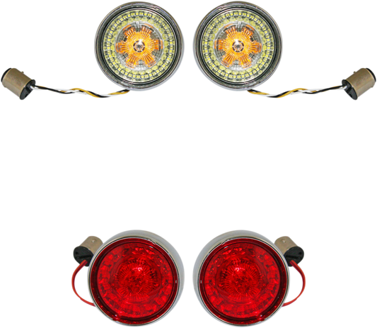 Full Bullet Turn Signal Conversion Kit  - Chrome