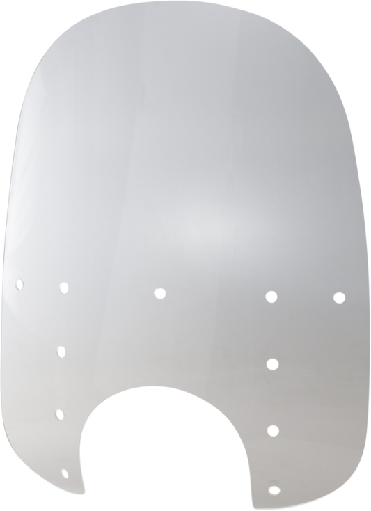 Fats Windshield - 21" - 9" Headlight Cutout - Clear - Plastic