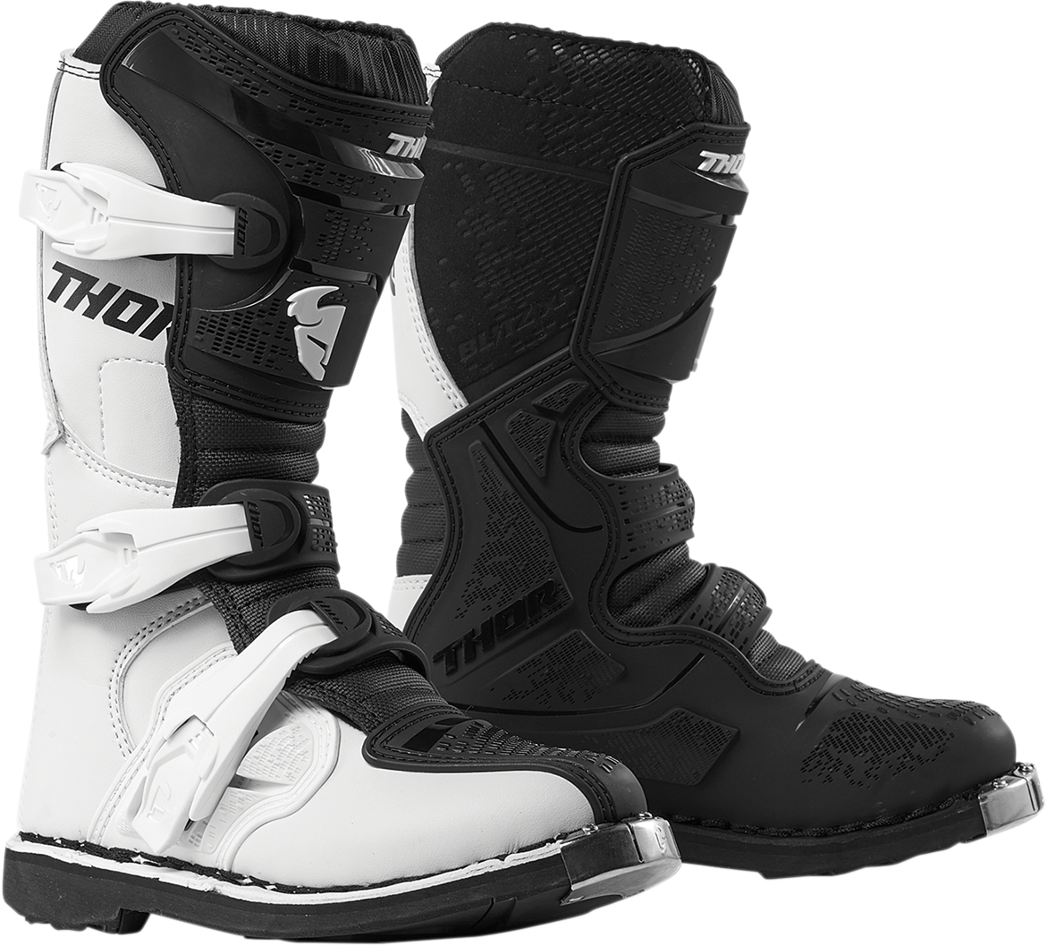 Youth Blitz XP Boots - White/Black - Size 7