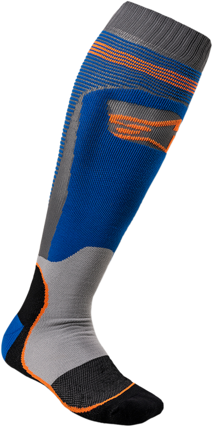 Calcetas Alpinestars MX Plus 1 - Azul/Naranja