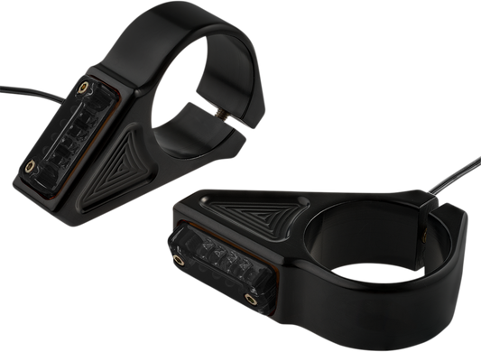 Turn Signal - 39 mm - Amber - Black