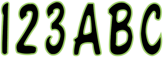 I.D. Sticker Kit - 200 Series - Black/Kiwi