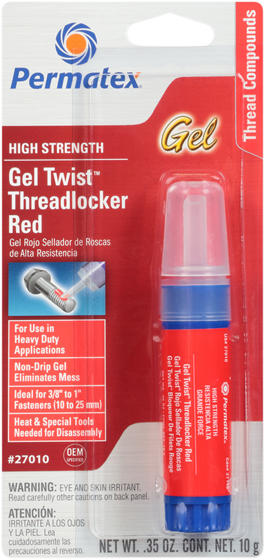 Gel Threadlocker - Red - 0.35 oz. net wt.