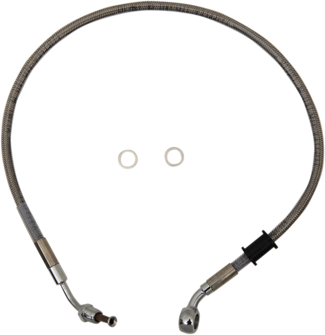 Brake Line - Front - +2" - Stainless Steel - XL