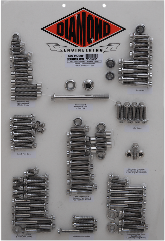 12-Point Transformation Bolt Kit - '00-'06 Softail