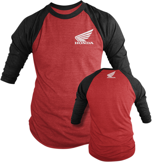 Honda Long Sleeve T-Shirt - Red/Black - 2XL