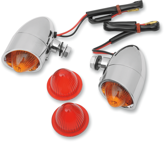 Mini Retro-Style Marker Light Kit - Amber/Red