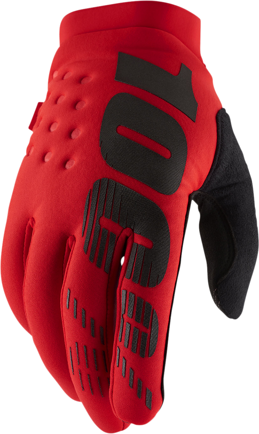 Brisker Gloves- Red - Large