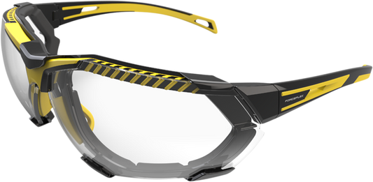 FF4 Sunglasses - Foam - Black/Yellow - Clear