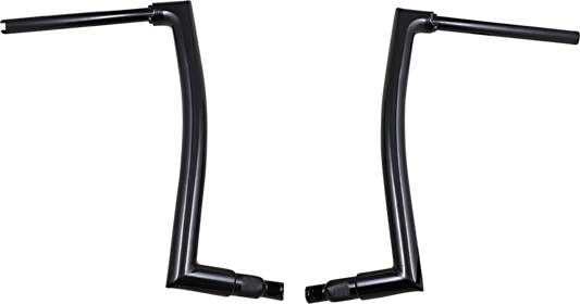 16" Black 1-1/2" Flat Top Handlebar6801