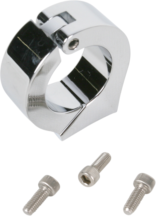 Clamp Mount - For 1.25" Handlebar - 3-3/8"  Gauge Cups - Chrome