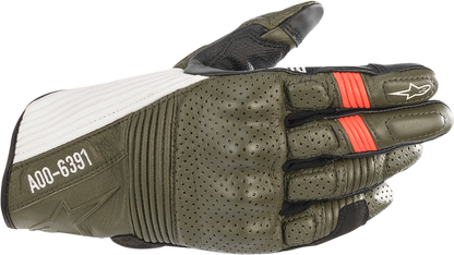 KEI Gloves - Green/Black/White/Red - Small