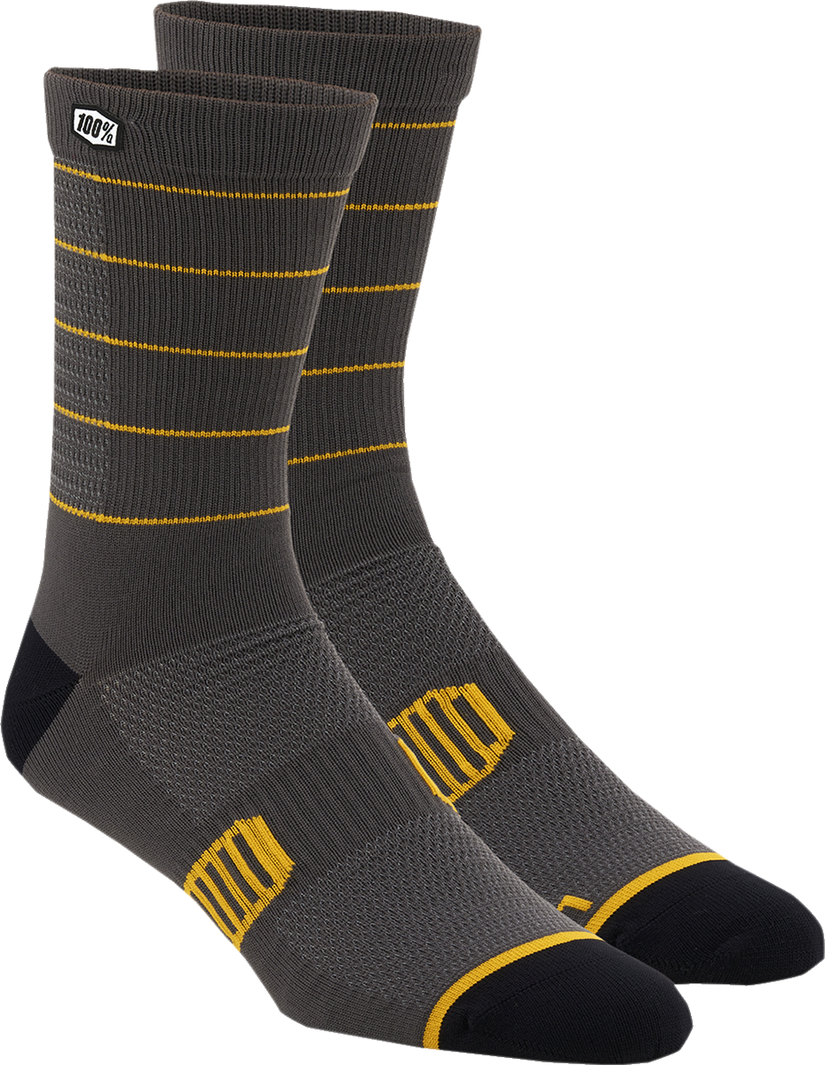 Advocate Socks - Charcoal/Mustard - Small/Medium