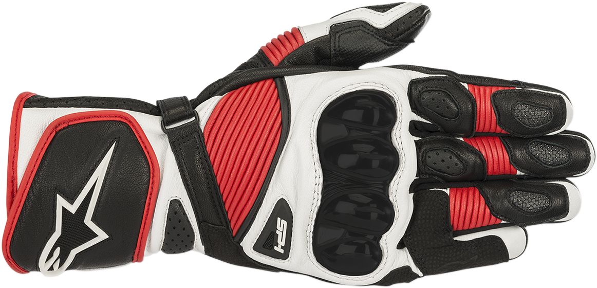 SP-1 V2 Gloves - Black/White/Red - Small