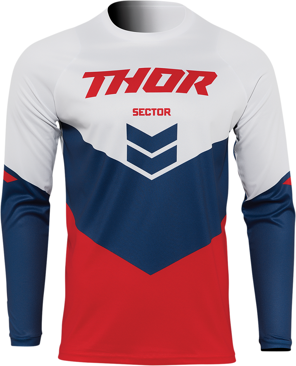Sector Chevron Jersey - Red/Navy - Small