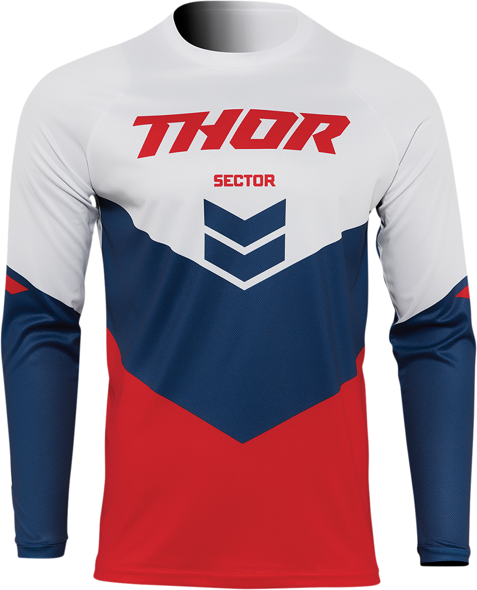 Youth Sector Chevron Jersey - Red/Navy - 2XS