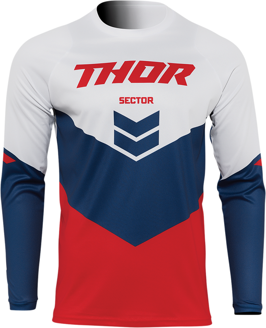 Youth Sector Chevron Jersey - Red/Navy - XS