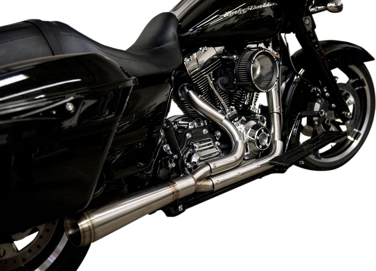 Assault 2:1 Exhaust - Full Stainless - Straight - '17-'20 Touring