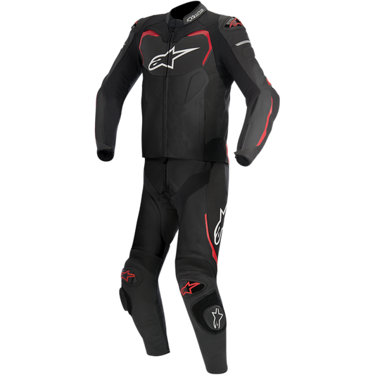 Traje de piel de dos piezas Alpinestars GP Pro negro/rojo