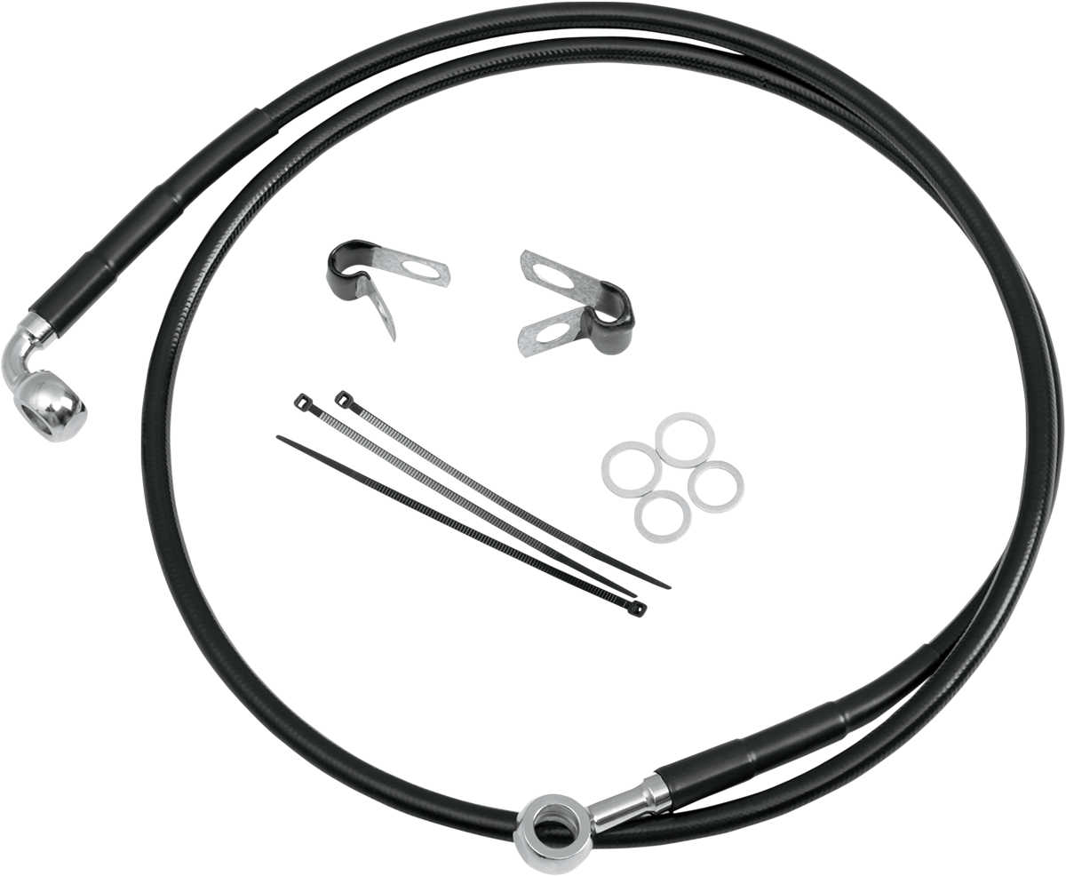 Front Brake Line FXST/DWG 84-05 Black