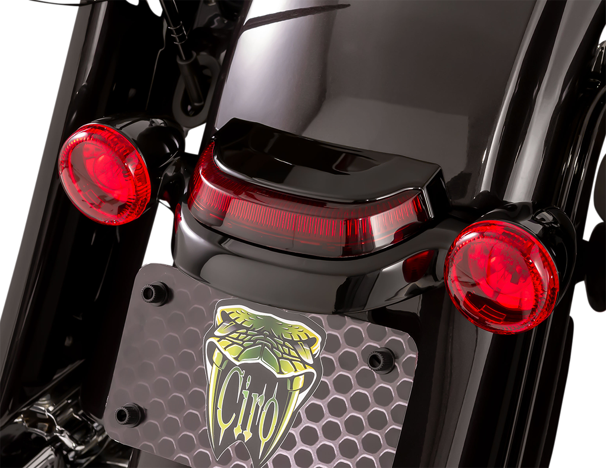 Taillight - Red - Black