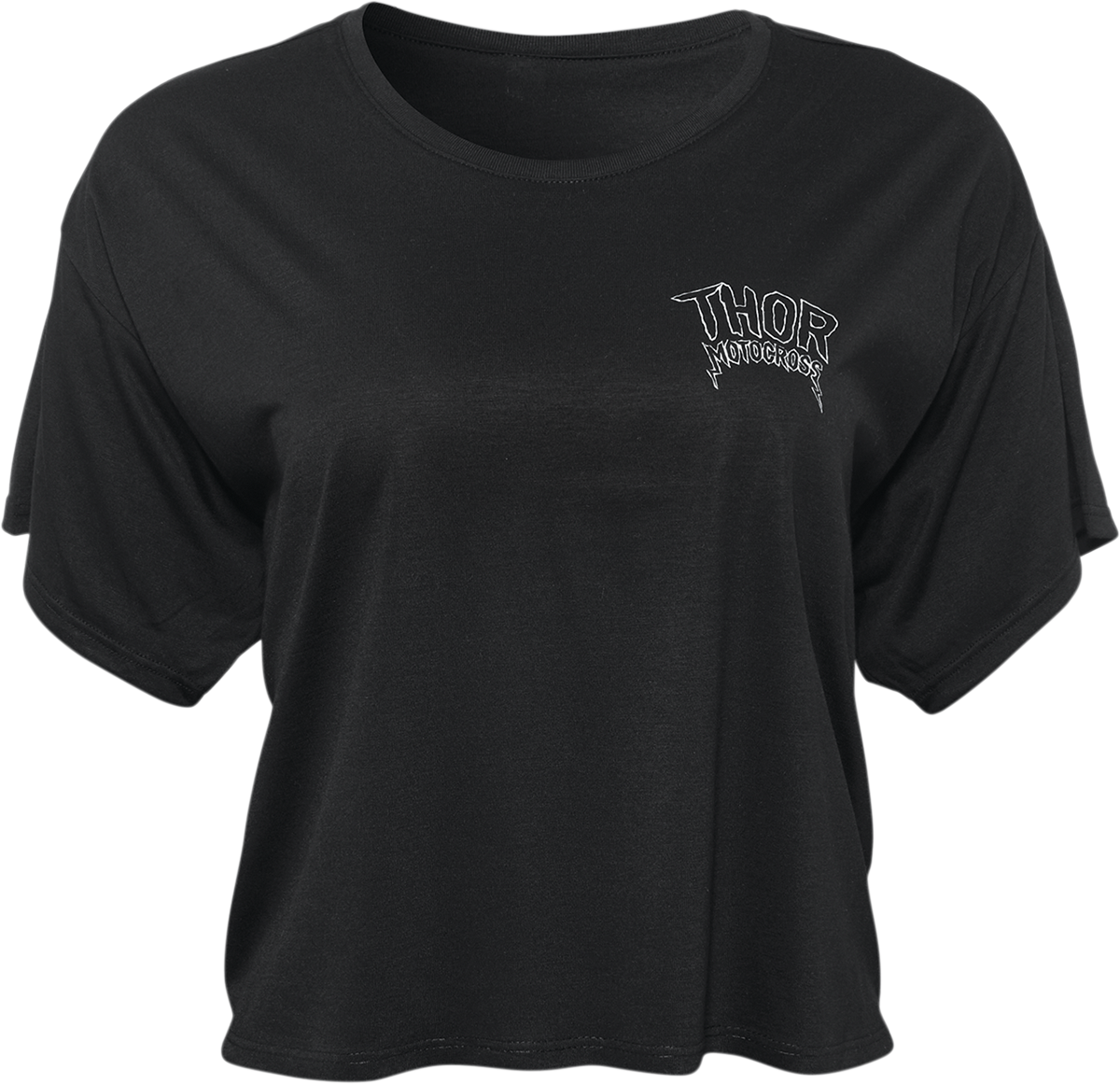 Women's Metal Crop Top  - Black - Small